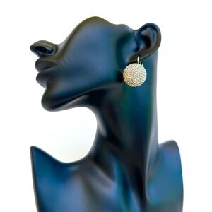 Piper K Gold & Silver Sparkling “Disco Ball” Earrings